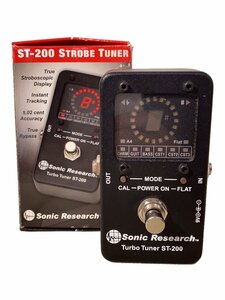 Sonic Research◆ST-200/箱付属/ストロボチューナー