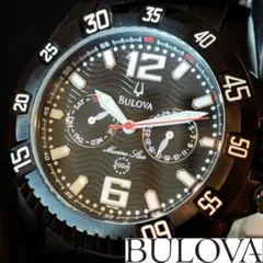 【BULOVA】ブローバ/メンズ腕時計/お洒落/ブラック/展示品特価/激レア