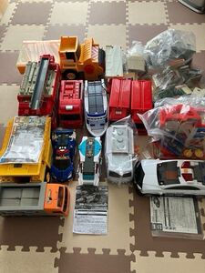 ジャンク品 まとめ売り TOMICA トミカ 車 ミニカー パトカー 消防車 トミカタウン ENEOS ガソリンスタンド セブンイレブン等 大量 セット