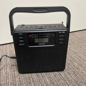 ⑦オーム電機　ステレオCDラジオ　RCR-400H AM FM ラジオ　ブラック