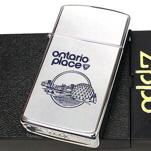 ZIPPO ライター 1992年製 スリム カナダ製 オンタリオ製 ジッポ レア 廃盤 ヴィンテージ オンタリオプレース 未使用 絶版