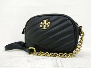 ◆美品◆TORY BURCH トリーバーチ◆キルティング◆カーフ レザー 本革◆チェーン ミニ ショルダー バッグ◆ブラック ゴールド金具◆A6232