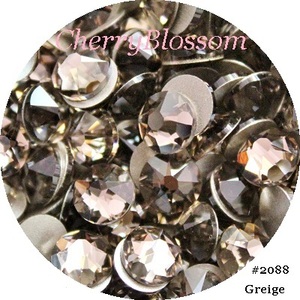 #2088*ss30*100粒*グレージュ*スワロ*デコ*スワロフスキー*ＳＷＡＲＯＶＳＫＩ