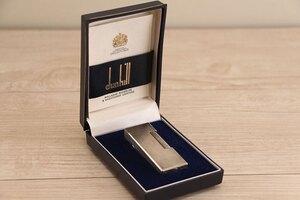 【ジャンク】 dunhill ダンヒル シルバーカラー ローラー式 ガスライター