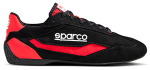 SPARCO（スパルコ） ドライビングシューズ S-DRIVE（ブラックxレッド）42サイズ（27.0cm）