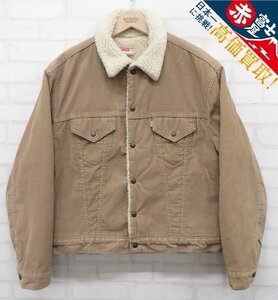 3J5607/Levi’s 70s 70605-1523 ボアコーデュロイシェルパジャケット USA製 リーバイス ビンテージ