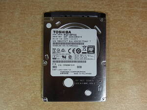 △B/922●東芝 TOSHIBA☆2.5インチHDD(ハードディスク)☆320GB SATA600 5400rpm☆MQ01ABF032☆中古品