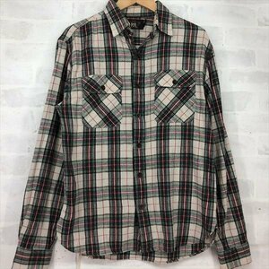 RRL RALPH LAUREN ダブルアールエル インド製 コットン/リネン チェック柄 長袖シャツ SIZE: S 　MH632024031902