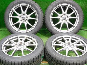 中古 ホイールタイヤ 4本 215/55R18 2023年製 ファイナルマインド スタッドレス タイヤ トーヨータイヤ　トランパスTX