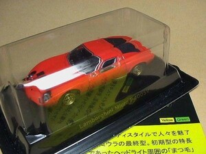 1/64 ランボルギーニ ミウラ オレンジ ミニカー ミニチュアカー Lamborghini Miura P400SV Toy Car Miniature