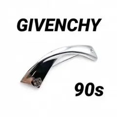 【曲線美】 GIVENCHY 90s シルバー ブローチ  クラシック 美品