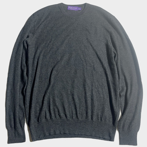 定価14万超 ラルフローレン パープルレーベル カシミア 100% セーター ニット RALPH LAUREN PURPLE LABEL CASHMERE SWEATER KNIT POLO ポロ