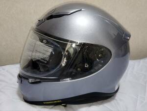 【中古美品】【内装新品】SHOEI Z-7 サイズL ゆるめ調整 パールグレーメタリック