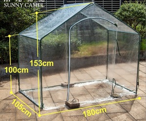 ビニールハウス 温室 簡易温室 組み立て簡単 PVC素材 ビニール温室 菜園ハウス グリーンハウス