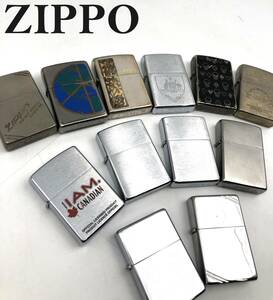 7706007-1【おまとめ品】ZIPPO/ジッポー/オイルライター/12点/まとめて/着火未確認