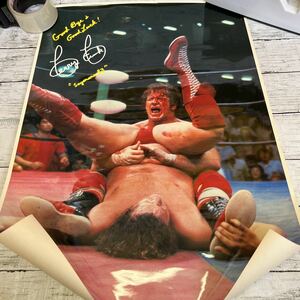 f799 全日本プロレス　テリーファンク　ポスターサイズ　約45×62.5㎝