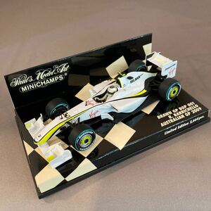 ミニチャンプス 400090123 1/43 ブラウン　GP BGP 001 オーストラリアGP バリチェロ