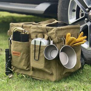 GENERIC OUTDOOR ソフトストレージボックス OUT DOOR STORAGE BOX アウトドア収納バッグ ギアボックス収納 車内収納ボックス ギアボックス