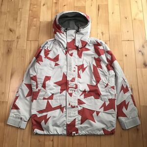 BAPE STA スノボジャケット Mサイズ a bathing ape STAR snowboard jacket BAPESTA エイプ ベイプ アベイシングエイプ スター NIGO gyi716