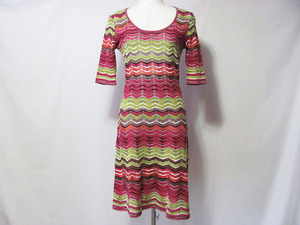 #snc エムミッソーニ M MISSONI ワンピース 40 マルチ 総柄 レディース [624644]