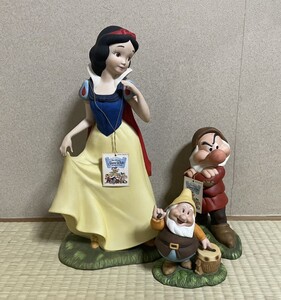 ディズニー 置物 白雪姫 KATO KOGEI garden statue おこりんぼ ごきげん FROST-PROOF Disney 3体セット