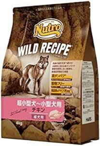 Nutro ニュートロ ワイルド レシピ 超小型犬~小型犬用 成犬用 チキン 4kg ドッグフード グレインフリー【着色料 無添加