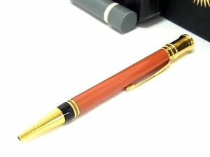 1円 ■美品■ PARKER パーカー ツイスト式 ボールペン 筆記用具 文房具 ステーショナリー オレンジ系 FD0769