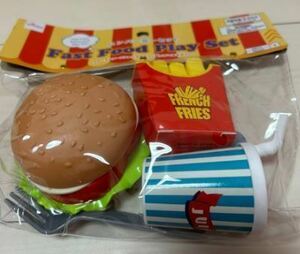 未開封　ハンバーガー屋　マック マクドナルド ロッテリア　ショップ お店ごっこ　おままごと　お子様　ごっご遊び