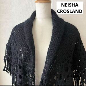 美品◇NEISHA CROSLAND◇ニーシャクロスランド◇モヘヤショール◇黒