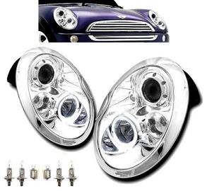 MINI ミニ R50 R52 R53 インナークローム LED イカリングプロジェクター ヘッドライト 左右 R50 RA16 R52 RF-16 R53 RE-16 送込