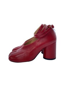 Maison Margiela◆パンプス/36/RED/レザー/Ankle strap Tabi pumpus/足袋/