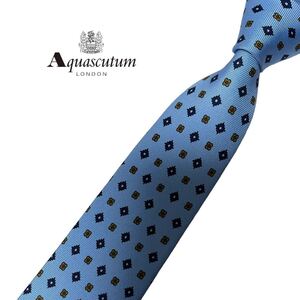 AQUASCUTUM ネクタイ パターン柄 アクアスキュータム USED 中古 m687