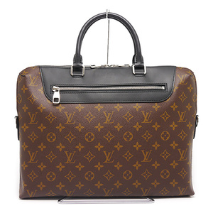 ルイヴィト LV ポルトドキュマン ジュール PDJ M54019 モノグラム・マカサー メンズ ブリーフケース 書類カバン ※ショルダー欠品