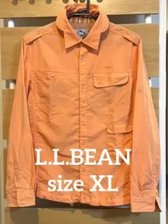 L.L.BEAN 長袖シャツ　オレンジ　XL