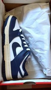 24.5cm 新品 国内正規品 Nike WMNS Dunk Low Vintage Navy DD1503-115 w7.5 ダンク　ヴィンテージ　ネイビー