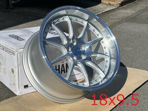 新品！Aodhan DS07 18x9.5+35 5穴 PCD100 フローフォーミング製法 Silver w/Machined Face 深リム Concave USDM 新品