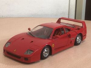 【ジャンク品S6337】burago ブラーゴ　1/24 フェラーリ F40 イタリア製　ミニカー