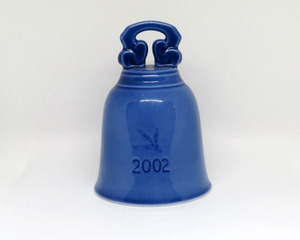 【ヒビあり品】ROYAL COPEN HAGEN / ロイヤルコペンハーゲン：イヤーベル・クリスマスベル・呼び鈴：西洋陶磁・Xmas BELL：2002：音色×