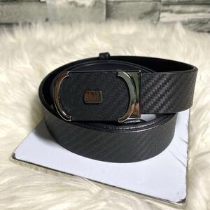 良品　dunhill ダンヒル　メンズ　レザー　ベルト　ブラック