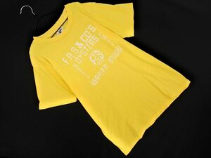 ネコポスOK 45rpm 45アールピーエム プリント 半袖 Tシャツ 黄 ■◆ ☆ eea8 レディース