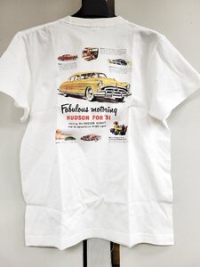 限定 アメカジ ハドソンＴシャツ S 白 2736 ホーネット カーデザイン hudson アメ車 アドバタイジング