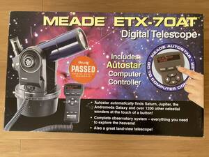 通電確認済 天体望遠鏡 AUTOSTAR MEADE EXT-70AT 