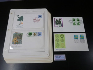 20　S　FDC#112　日本切手　1980-89年　普通　花・貝・文化財　初日カバー　6リーフ　計14通