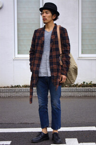 nonnative ノンネイティブ ROAMER GOWN COTTON TWILL CHECK 1