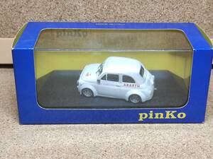 Pinko 1/43 FIAT 500 ABARTH CLIENTI colre/ROSSO 白 イタリア製 フィアット チンク