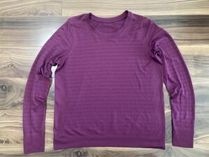 ルルレモン lululemon Breeze By Long Sleeve サイズ10 美品～超美品 ※注 ロングスリーブ 長袖Ｔシャツ