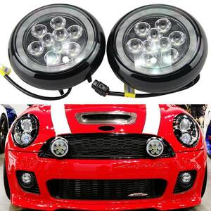 2個セット 12 12V DRL ラリーヘイローリング フォグランプ カスタム ミニクーパー2ND世代R55 R56 R57 R58 R60 R61