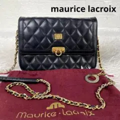 maurice lacroix ショルダーバッグ ゴールドチェーン 保管袋付き