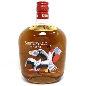 ＊【未開栓】SUNTORY OLD 特級 鶴 寿 オールドウイスキー 700ml 43% 鳥 バードボトル ツル お酒 サントリー