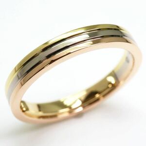 美品!!＊Cartier(カルティエ)K18ルイ カルティエ ヴァンドーム リング＊j 約5.6g 約16.5号 three color ring指輪 jewelry EE7/EE7